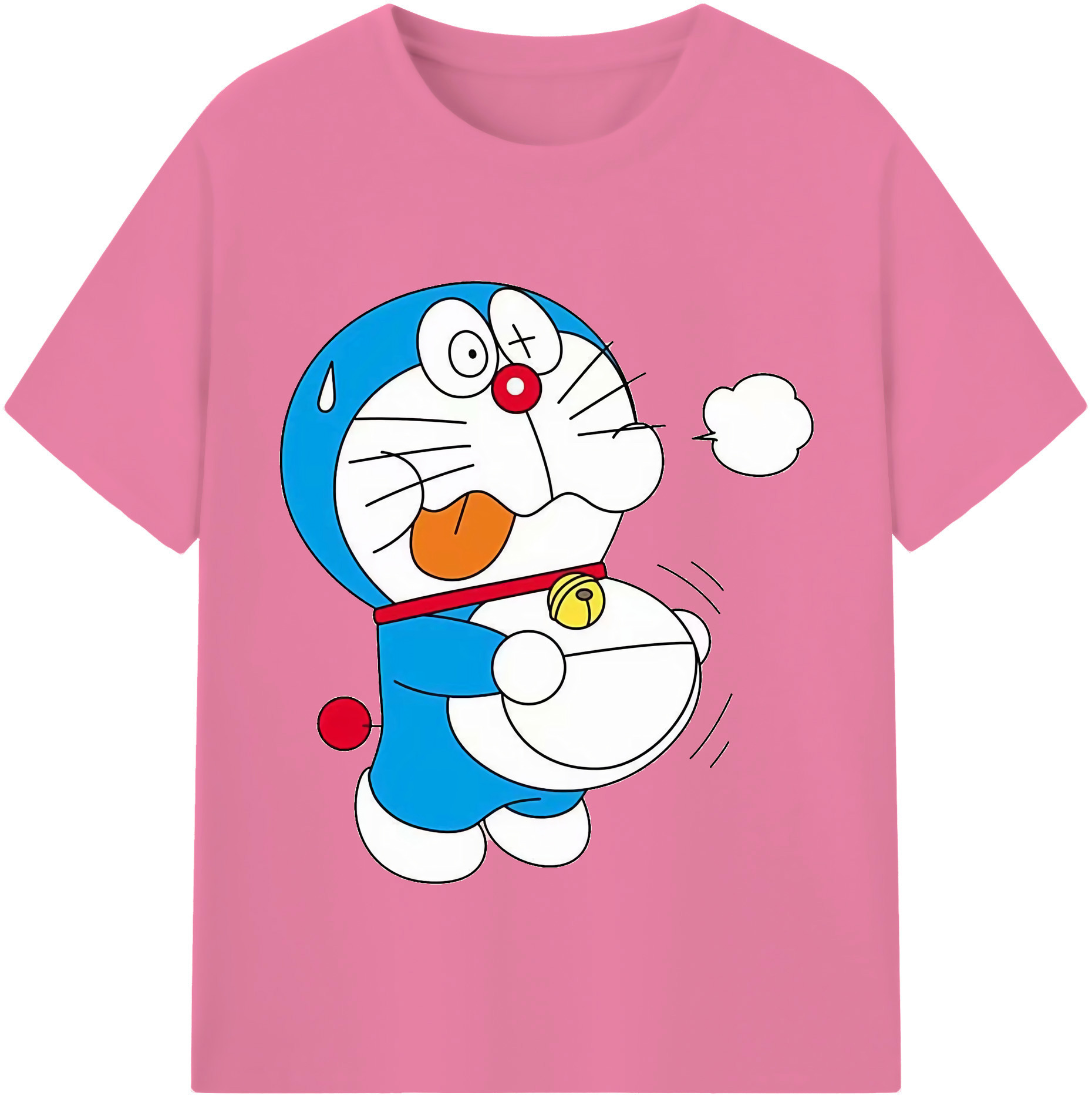 （画像用） ドラえもん Doraemon 綿100％半袖Tシャツ（フロントプリント）
